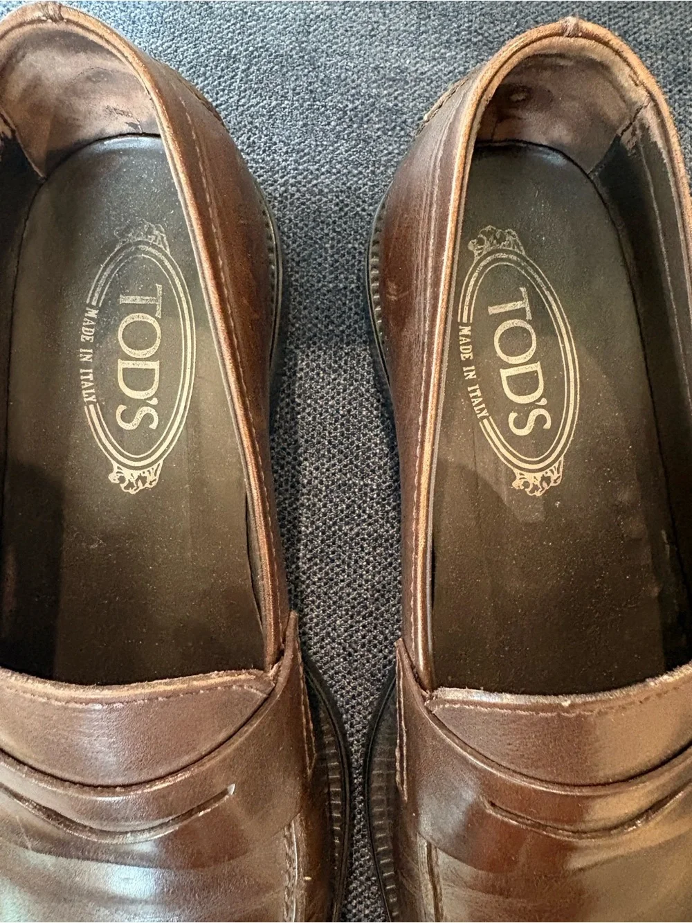 Tod's Brown Leather Penny Loafers - Sleek Men's Slip-Ons